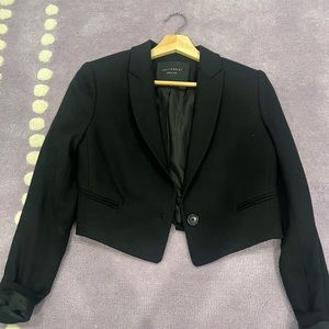 Cropped Black Blazer by Equipment